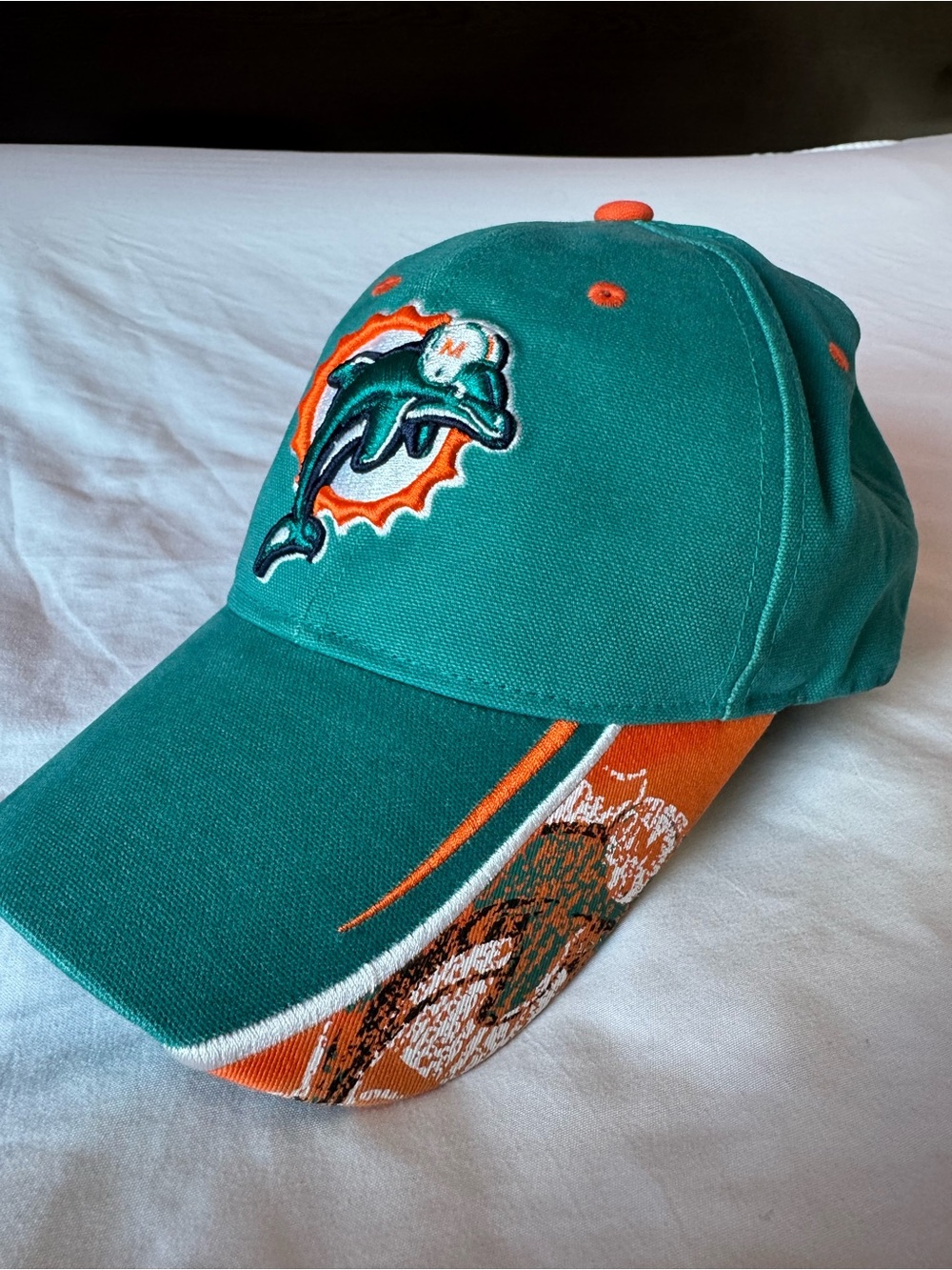 NFL Miami Dolphins Teal and Orange Adjustable Hat